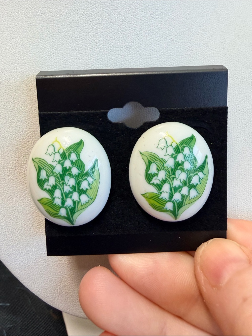Vintage ceramic earrings